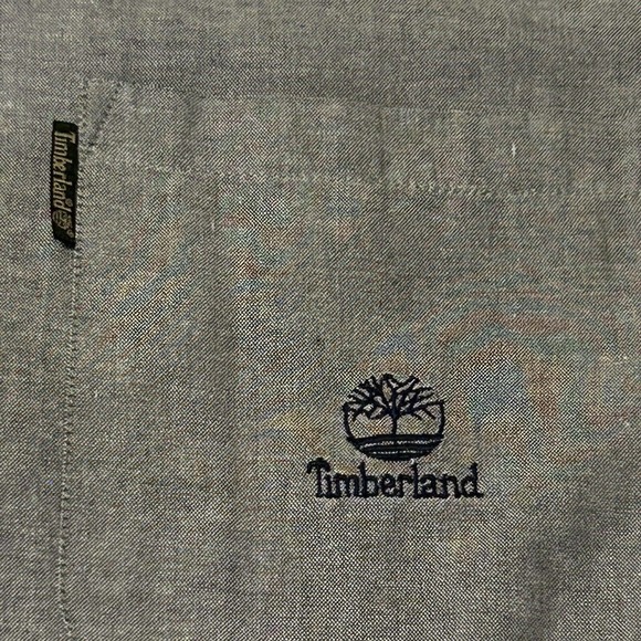 Timberland Men's Shirt Size Large Button Down Collared Short Sleeve - Picture 6 of 16
